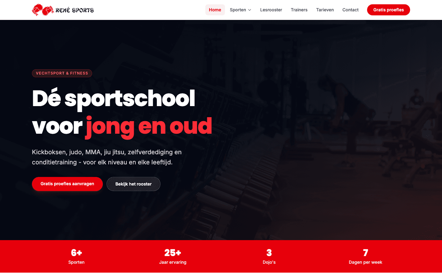 De vernieuwde hero van René Sports